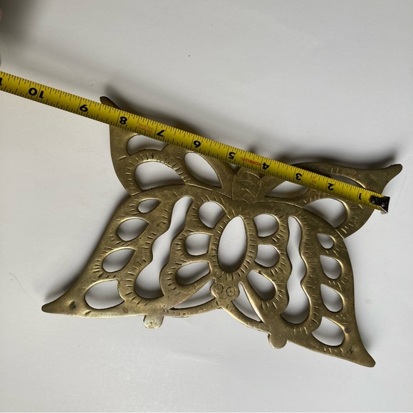 Vintage Brass Butterfly Trivet - Picture 3 of 5